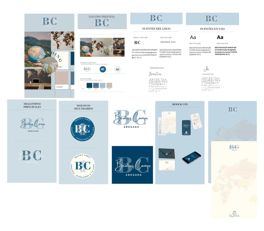 Proyecto Branding Beatriz Camps Abogada Porfolio Eva Lanzas
